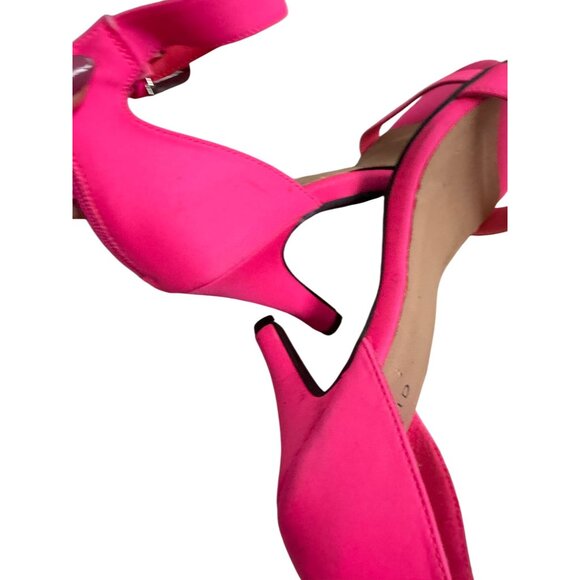 TORRID Pink Ankle Strap Sandals Heels Size 8 Wide - Picture 9 of 13